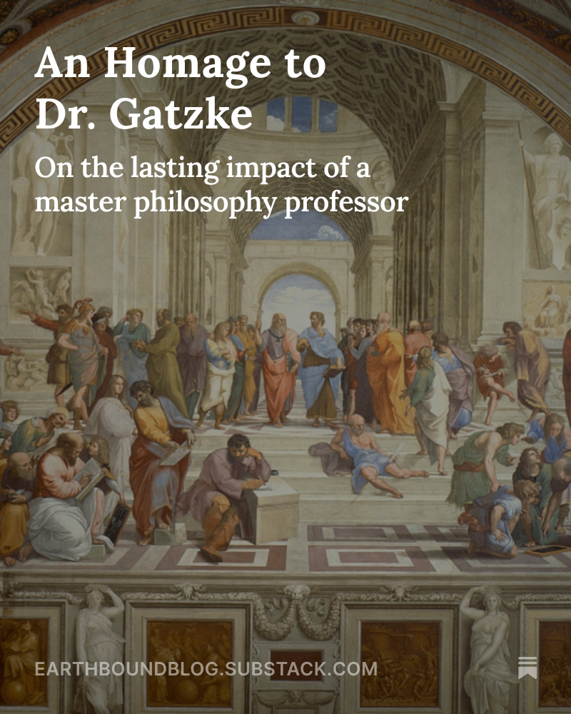 This weekend's post is an homage to one of my favorite university professors. You know where to find the link.