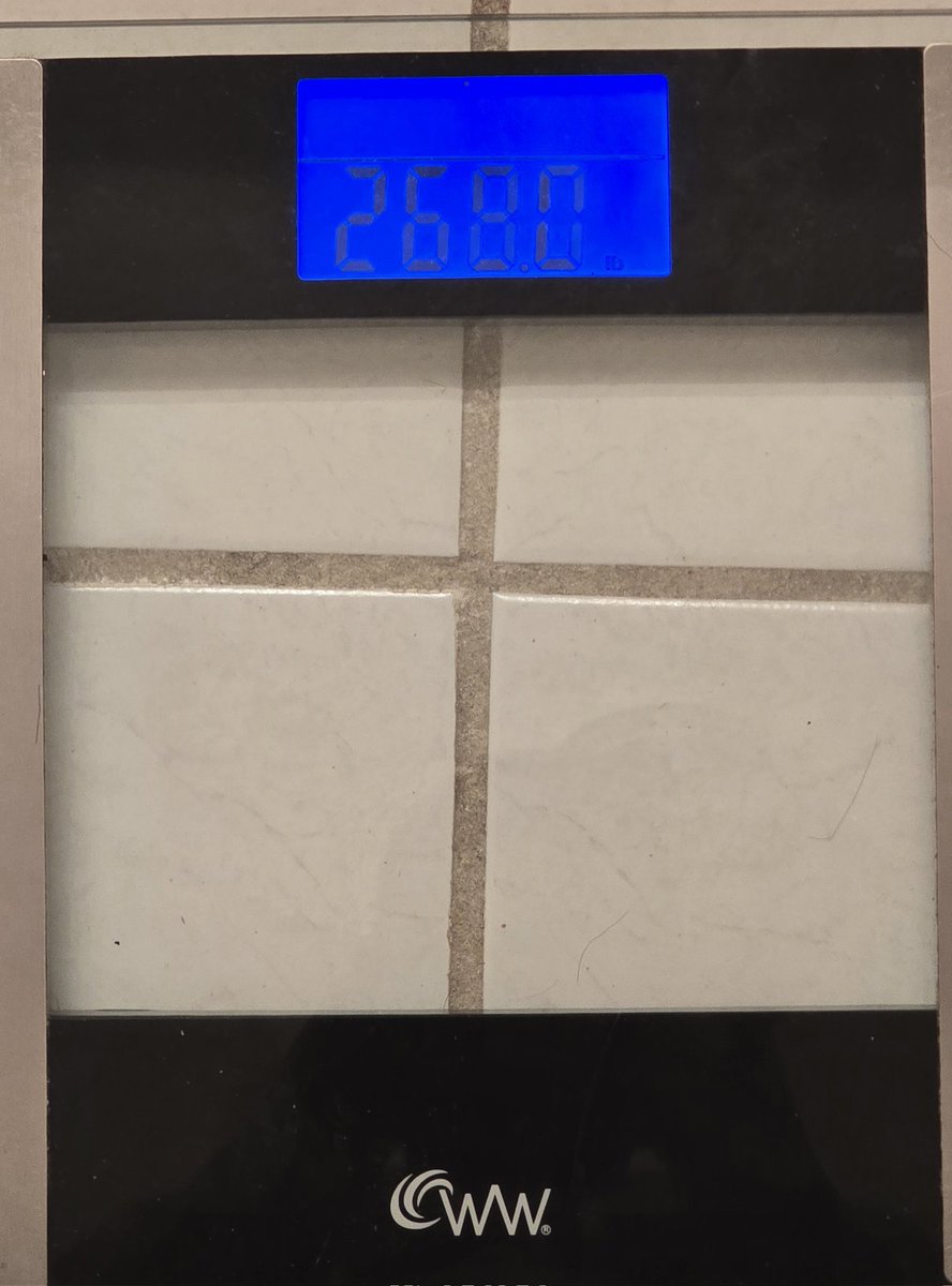 When on the weight loss journey, you have to celebrate milestones. Dropped under 270 lbs for the first time in quite a while. I am attempring to get to 250 lbs.