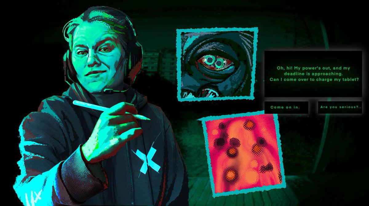 I finished the new game im not a human. I liked the concept and mechanics. I decided to join the trend 💀

#art #noimnotahuman #game #fanart