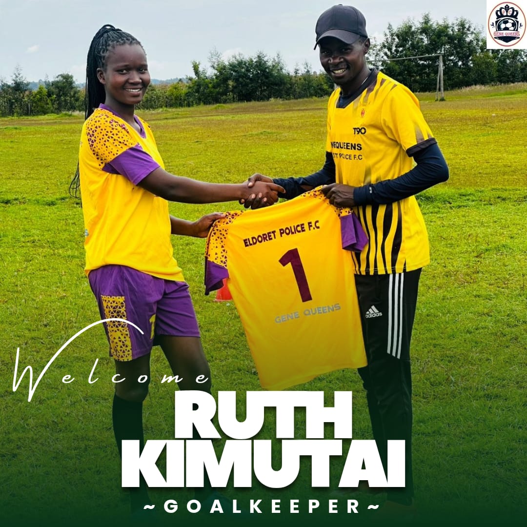 GeneQueens's tweet image. MEET THE NEW WALL BETWEEN THE POSTS!🔒💪 

Welcome RUTH KIMUTAI to GENE QUEENS FC-ELDORET 🙌🔥⚽️, Our new shot-stopper  

Let's give her a warm welcome to the squad. Safe hands in the Queendom.

#NewSigning #Goalkeeper #TeamShield #Malkiawaetown