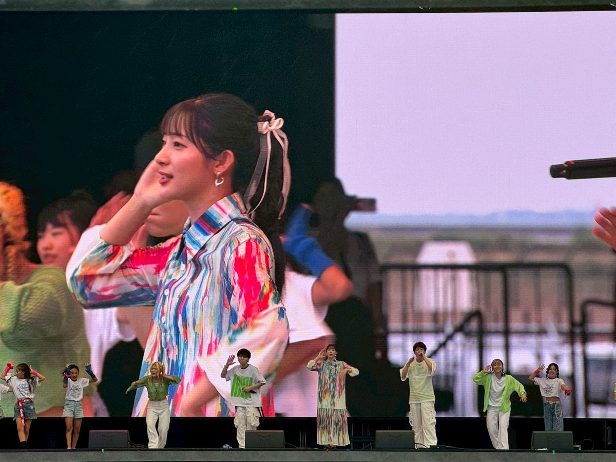 adacchee's tweet photo. 万博もみなさんのおかげで
楽しいパフォーマンスになりました！！

バンダイナムコのパビリオンだけ行けたのでまたレポートするね☺️
ちょー感動したから！！笑 https://t.co/AhsArUGVPb
