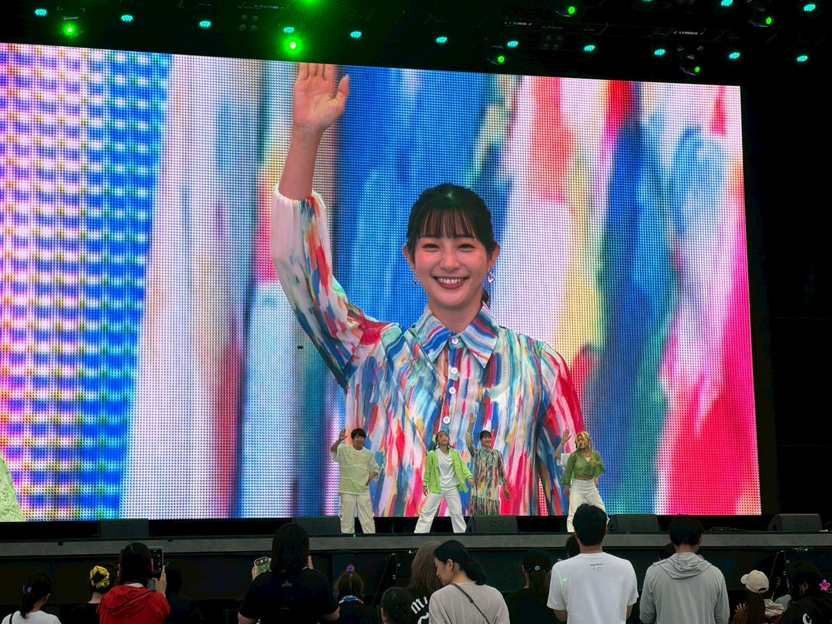 adacchee's tweet photo. 万博もみなさんのおかげで
楽しいパフォーマンスになりました！！

バンダイナムコのパビリオンだけ行けたのでまたレポートするね☺️
ちょー感動したから！！笑 https://t.co/AhsArUGVPb