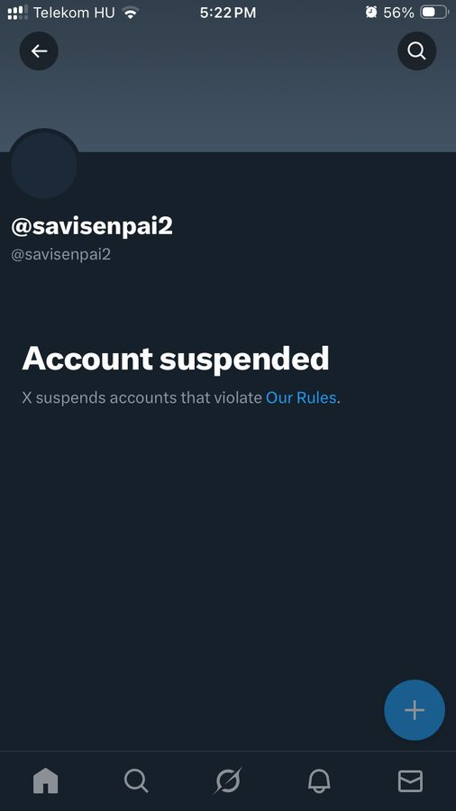 My friend <a href="/savisenpaii/">Savii</a> has been hacked for a few weeks now, twitter's response has just been "we can't confirm you're the owner of this account" now the hacker has gone and reported her alt account for impersonating herself

TWITTER YOU'RE PUNISHING THE WRONG PERSON
FIX YOUR SHIT