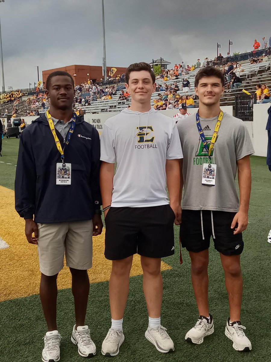 casonbrewington's tweet photo. Had a Great Time in ETSU yesterday!! 
@CoachSHouston1 @MattStackSr1 @CoachFaulkner_ @chadstaggs @lacicardova @ETSUFootball @EHS_GamedayLIVE @FootballEasley @CoachKerryon https://t.co/5ZDuAzklYP
