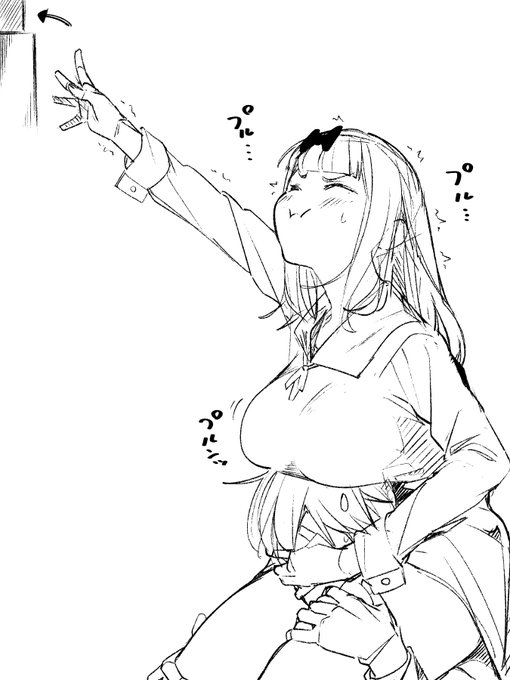 全然届かない千花ちゃんのラフ🎀 