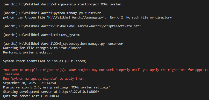 AarchiPalikhel's tweet photo. #LUD1 of the challenge was completed by mastering the initial setup for Django. I installed it in a virtual environment, created the first project, & got the development server running locally. I also internalized the core MVT architecture. #LearningUtsav2025 #FestivalOfLearning https://t.co/eAmqgvYUNw