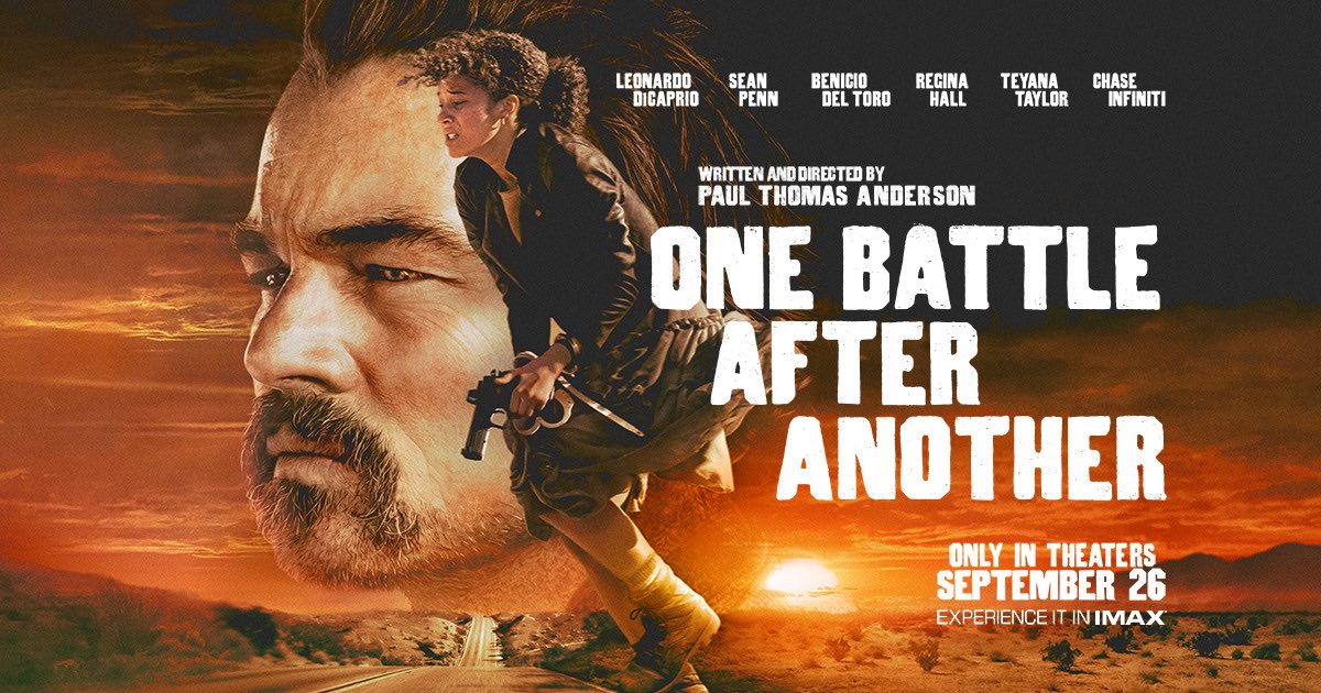 He ido a ver #ABattleAfterAnother. A los quince minutos ya se me estaba haciendo larga. A las dos horas, me he ido del cine. Definitivamente, esta peli no era para mí.