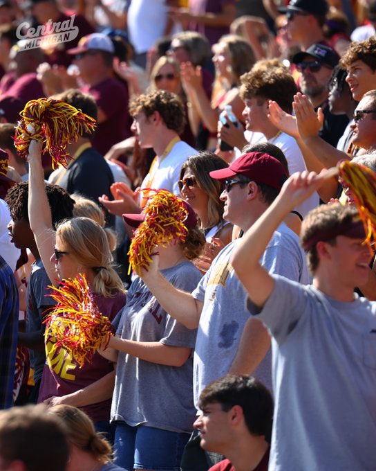 Yesterday showcased everything Drinkall and his staff have preached since arriving. 

• Bully ball - 305 rushing yards 
• Clock control - Won T.O.P. 35:46 to 23:36
• Toughness - perfect 3-3 on 4th downs 
• Excitement back to CMU - 28,605 fans 

This program’s on its way back.
