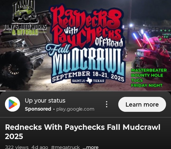 TonysAutoOffrd's tweet photo. New #rwp video up
#redneckswithpaychecks 
#fallmudcrawl2025

https://t.co/7vaVBGu1fu https://t.co/miK7dIB9u3
