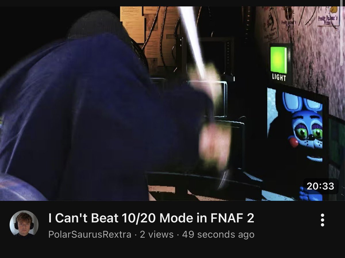 I have once again posted a new fnaf video. I’ll be moving onto the next game for now 
youtu.be/bFIZ2R9NLWY?si…