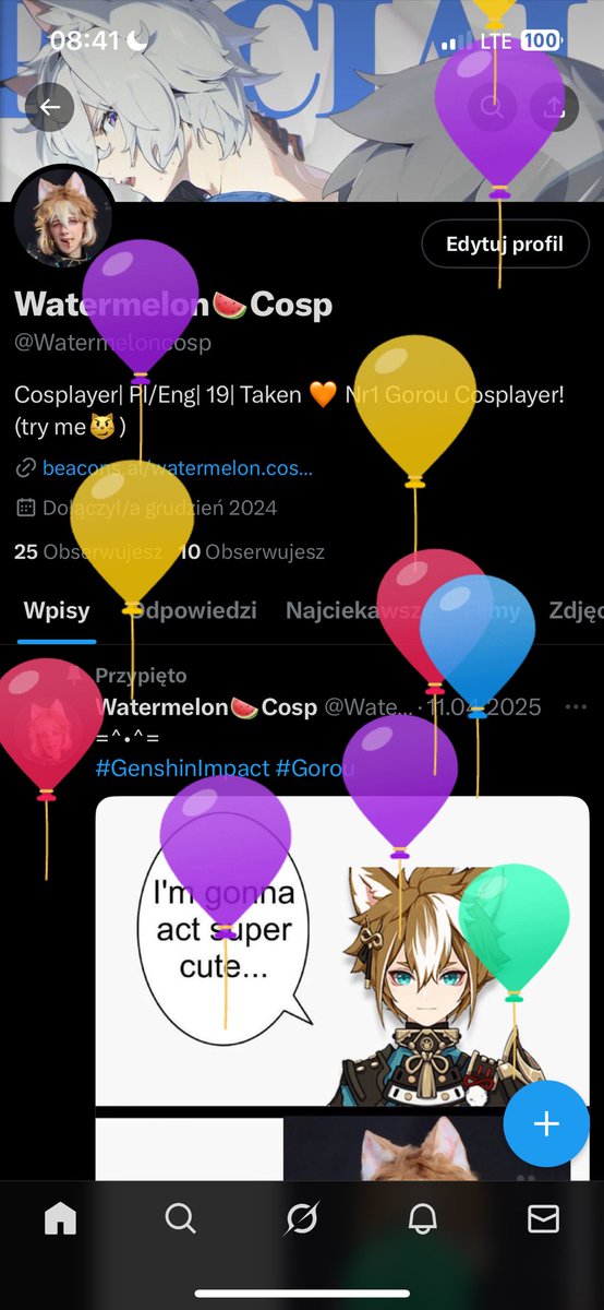 Watermeloncosp's tweet photo. Its my bday wow! ^0^ thanku my 10 followers on here :p https://t.co/pYtaCn1cWD