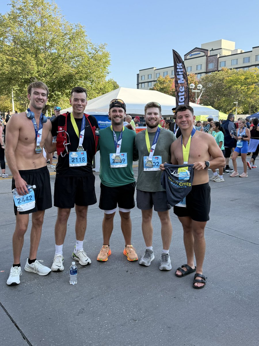murf1224's tweet image. So proud of this kid, @BrodyHarding2 !  Finished his first 1/2 marathon, first race ever, in under 2 hours!  His dedication to his training plan was amazing!  It’s so easy to skip a day, but he didn’t! You are my inspiration!  Love you, Mook!