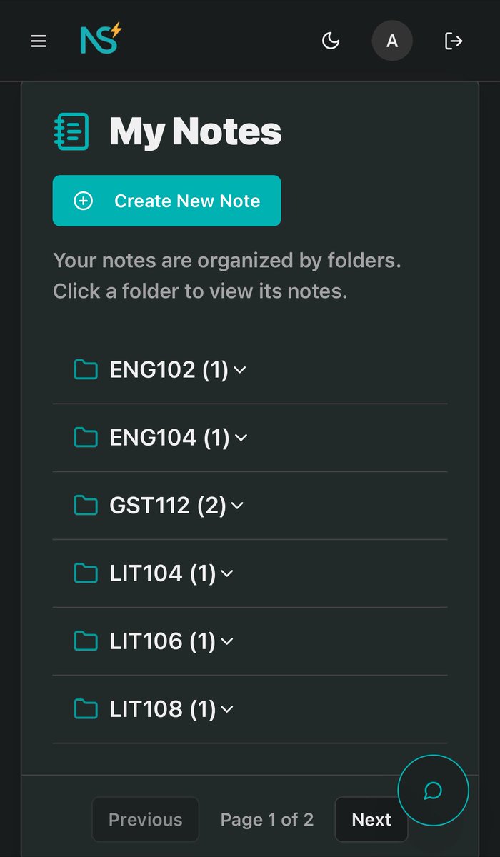note_spark1's tweet image. Ever lost track of where you saved that one lecture note?

With NoteSpark, each course gets its own folder. Everything stays neatly organized &amp;amp; easy to find. 📂✨

Study smarter. 🚀

#Students #EdTech #Productivity