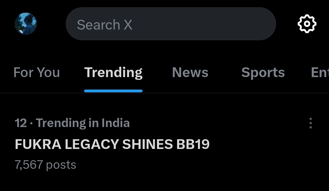 And It's Trending !

FUKRA LEGACY SHINES BB19
<a href="/AbhishekMalhan4/">Abhishek Malhan</a>