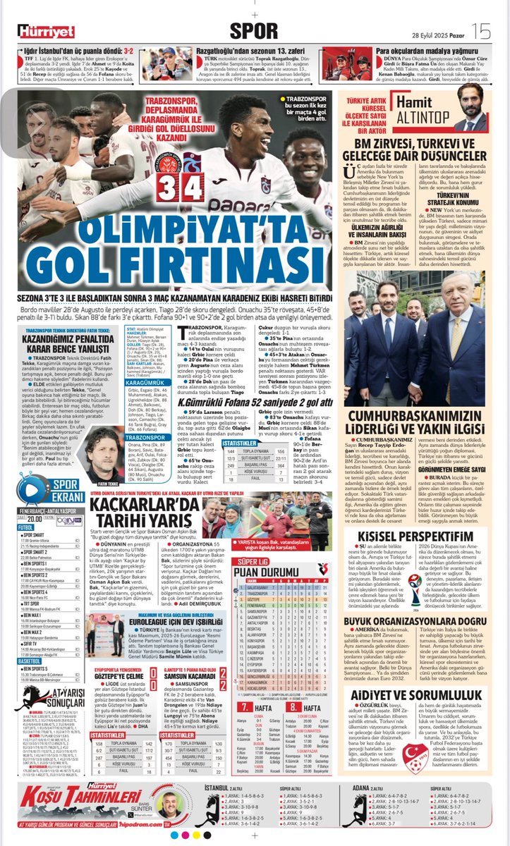 Dün sahada, bugün fikirlerimizle,Gelecek için sorumluluk almaktan asla kaçmayacağız.🇹🇷

hurriyet.com.tr/sporarena/yaza…