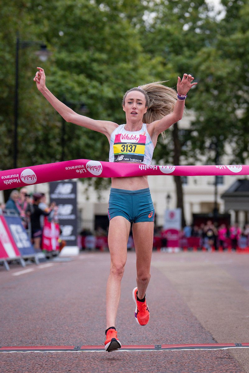 London 10,000 hat-trick! 🎩🏃🏼‍♀️🏅

30:35 to take the win today! 

My 3rd fastest time ever on the roads, and fastest since 2022. 

Really happy to be finding my feet again. 🙏 #NotDeadYet