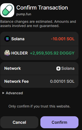 Dev $DOGGY is buying the fucking the dip