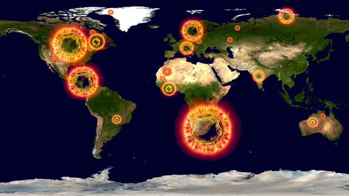 L’étrange carte des cratères d'impacts, là où le ciel nous est tombé sur la tête. Découvrez en image tous les cratères connus de notre planète.
youtu.be/TBRi5fskvoU?si…