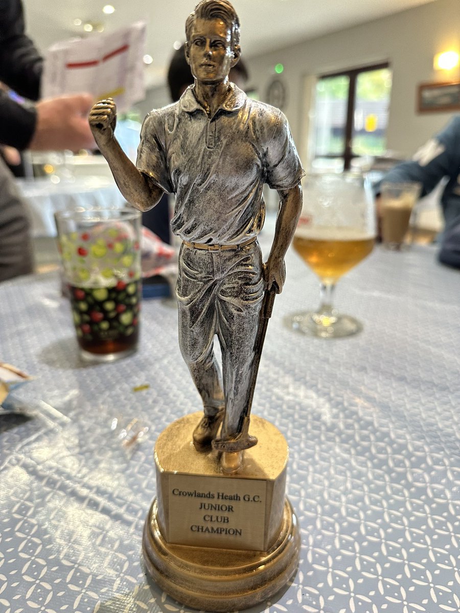 Well done to my boy Artie for winning his Junior Club Championships! Looking forward to seeing his name up on the board for many years to come.