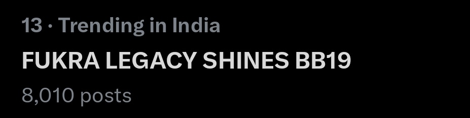 KAJALSHINDE1111's tweet photo. FUKRA LEGACY SHINES BB19
Trending 🔥
 @AbhishekMalhan4
#AbhishekMalhan #PandaGang #FukraInsaan https://t.co/ivIOSf7P99