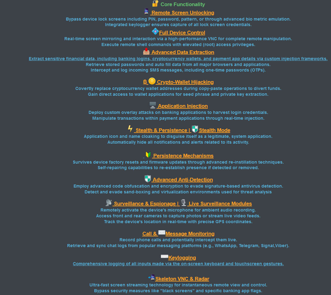 Observed a darknet ad for 