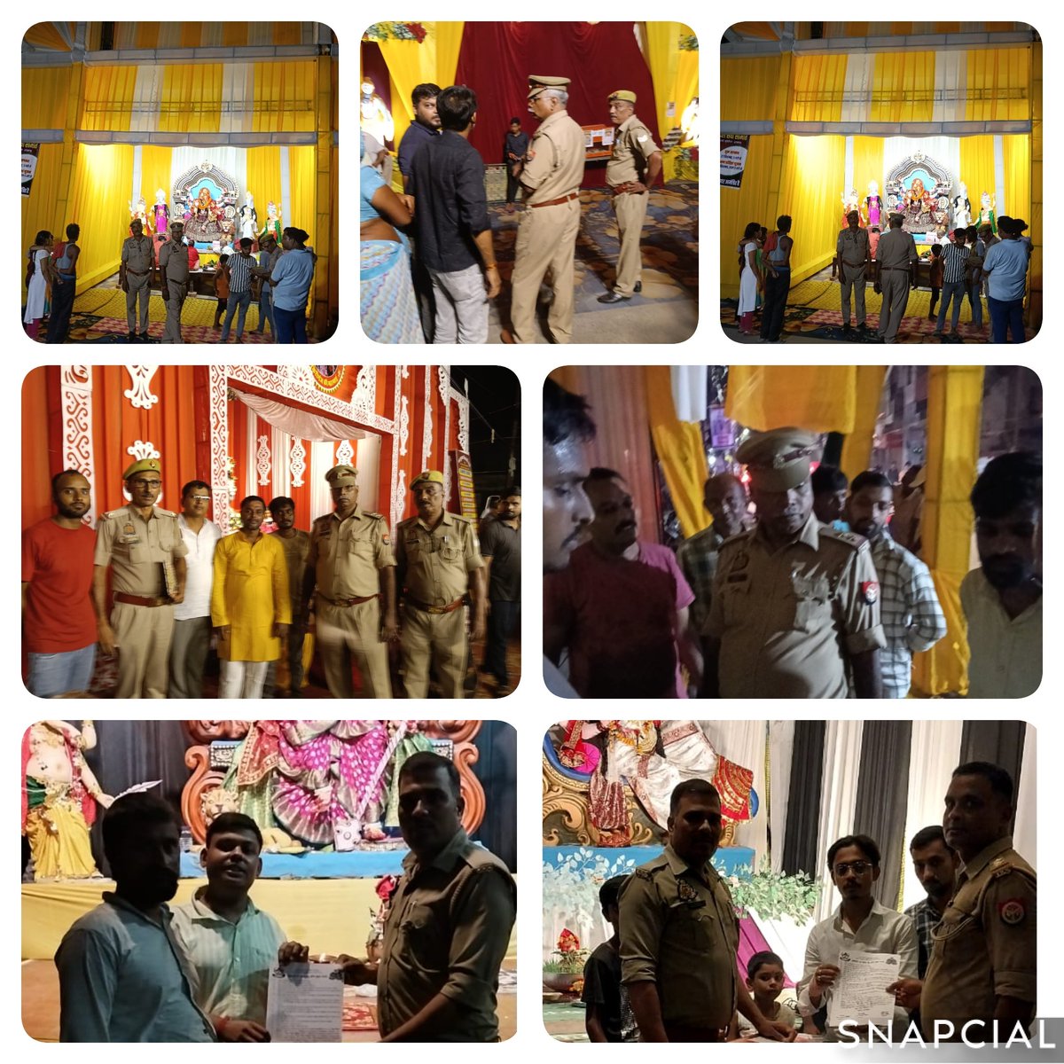 CfofsAz's tweet image. सीएफ़ओ महोदय आज़मगढ़ के निर्देशन में दि0 28/09/2025 को @CfofsAz  अधिकारियों एवं कर्मचारियों द्वारा दुर्गा पूजा पंडालों का स्थलीय निरीक्षण कर,आयोजकों को अग्नि-सुरक्षा के संबंध में बालू /पानी के समुचित प्रबंध के आवश्यक दिशा-निर्देश प्रदान कर पंपलेट वितरित किए गए।
@fireserviceup