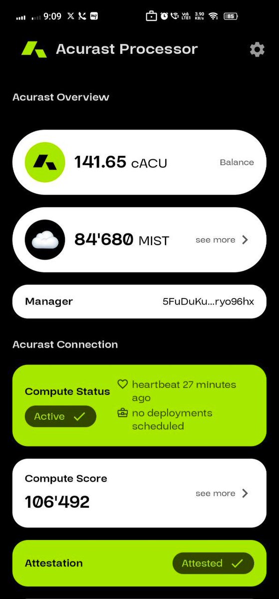 subbuvanum's tweet image. Here’s my amazing processor setup powering the future of compute!
DePIN + Unstoppable Compute = 🔥 limitless possibilities 💻⚡
Pushing boundaries and building the decentralized future with @Acurast 

#DePIN #UnstoppableCompute