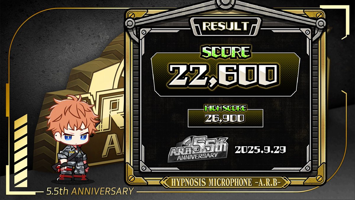 #ヒプマイARB #ARB66months_Anniv #ARB_SPEEDMATCH

▼「5.5th ANNIVERSARY」キャンペーンは9/30(火)10:59まで！
bit.ly/3tFotyn