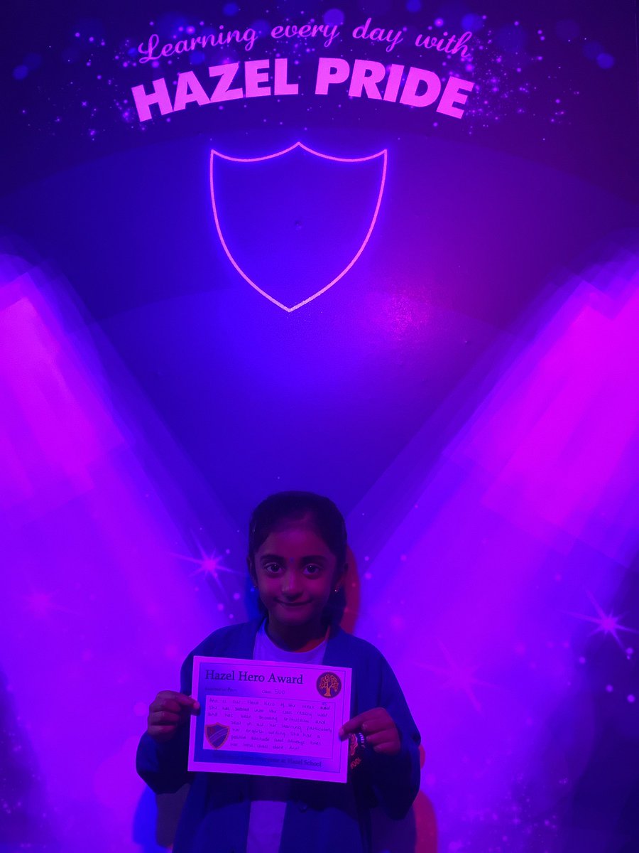 Well done to our Hazel Hero this week!🌟 <a href="/HazelSchool/">Hazel Community Primary School</a>
