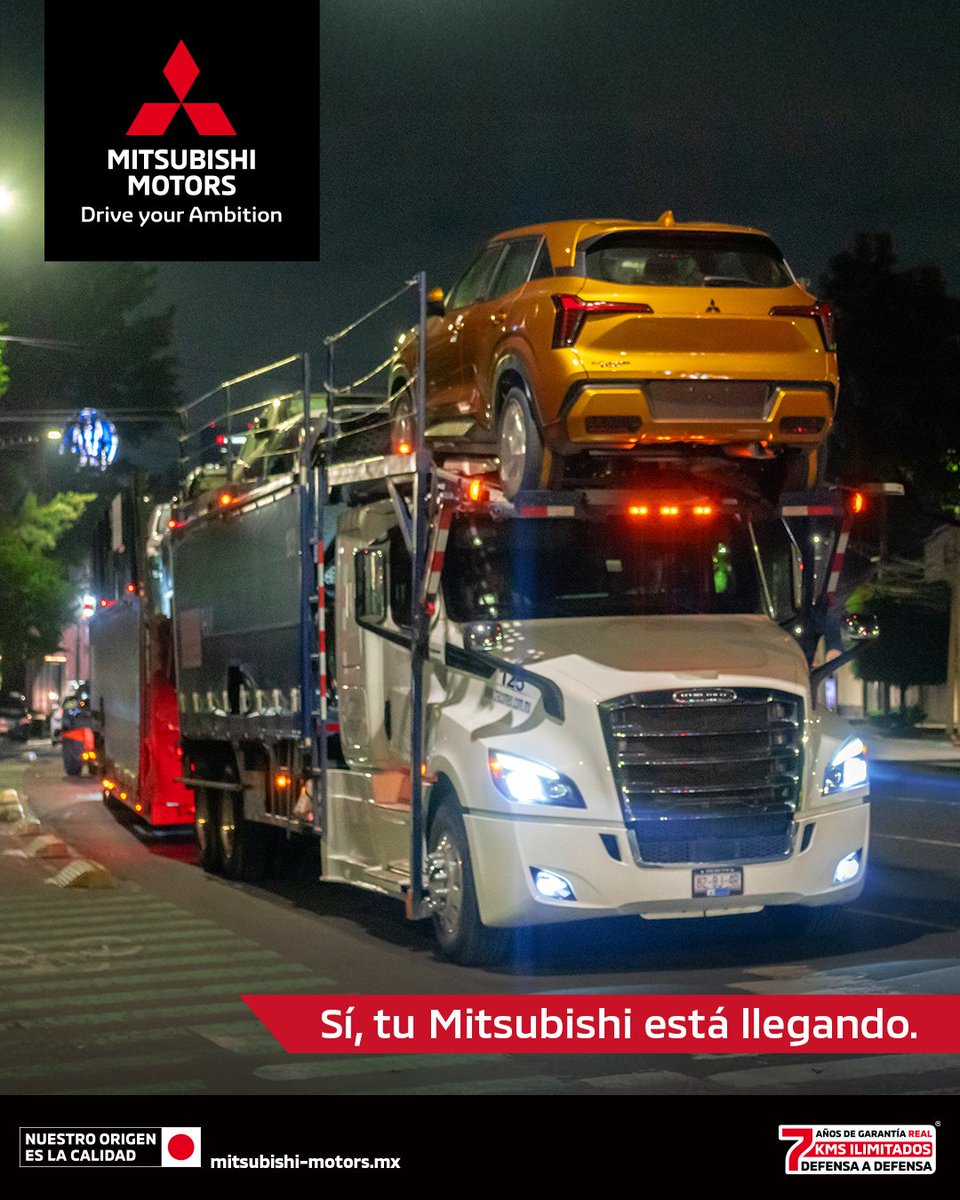 MitsubishiMex's tweet photo. Sí, así llega tu próximo #Mitsubishi. https://t.co/iTRhl800gq
