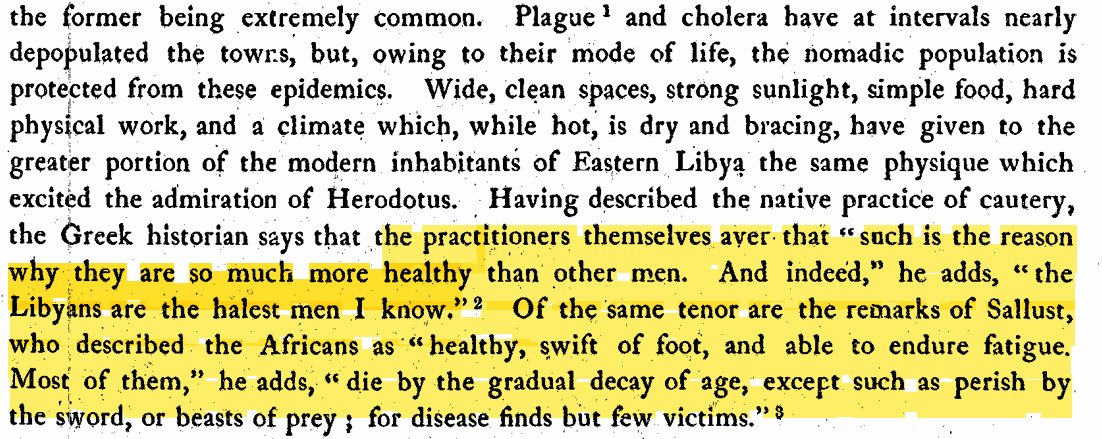 TMauretanian's tweet image. According to Herodotus (Hist. 4.187), who travelled to Cyrenaica (eastern Libya) and encountered many Libyans, the ancient Libyans were regarded as the healthiest and most vigorous men known to the Greeks, a condition which, as Libyans themselves explained, derived from their…