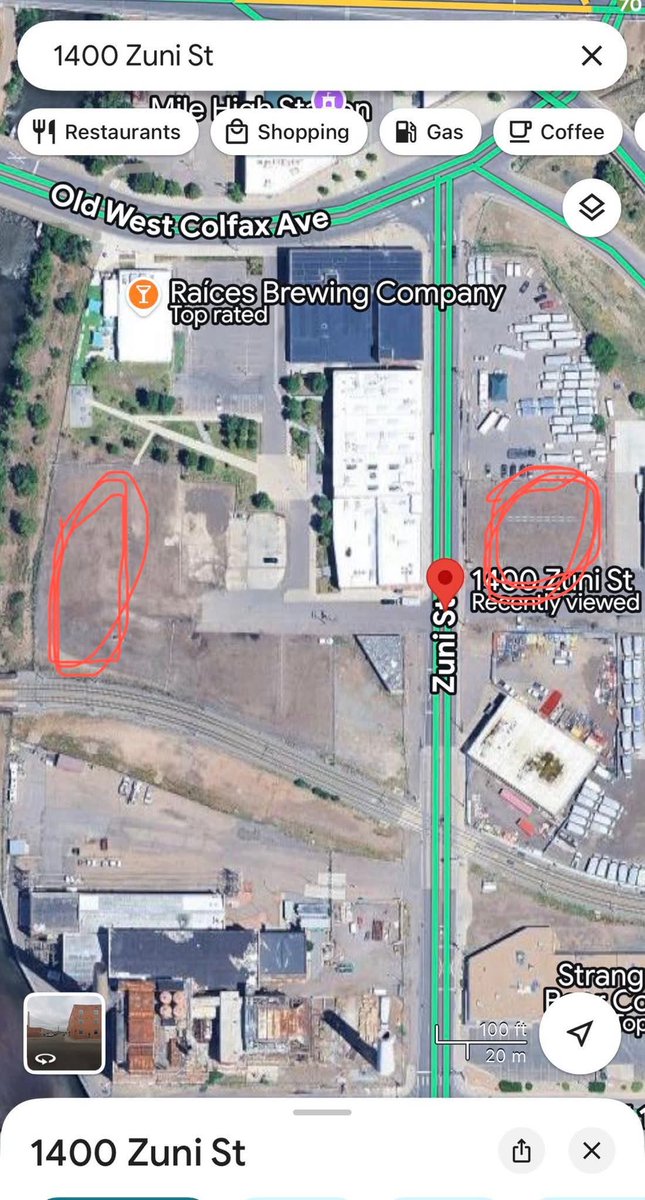 The Trailer is in Denver and ready to take all the gas cans to the face in high altitude! 
📍 1400 zumi street
⏰ Noon
Hoping to be by the water (circled in the 2nd pic), if not, we’ll be in the other circled area. 
10 min walk to stadium #whodey #Bengals #hudey #gascantotheface
