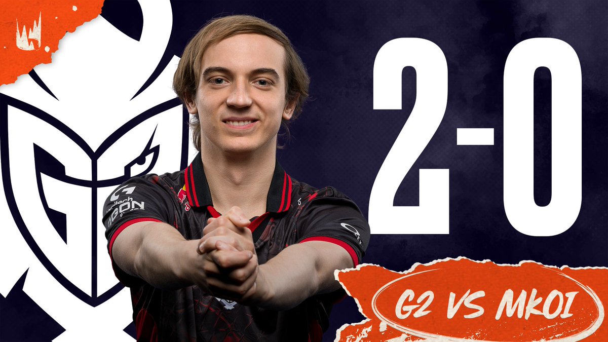 LEC's tweet photo. MATCH POINT FOR @G2LEAGUE IN THE #LEC SUMMER FINAL! https://t.co/Q108qvxGvt