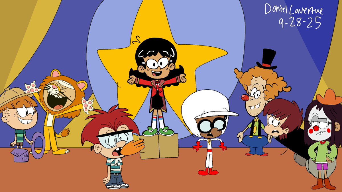 DanielLave25280's tweet photo. The Action News Team are going under the Big Top
#TheLoudHouse #Nickelodeon #TLH #TheLoudHousefanart #StellaZhau #LiamHunnicutt #RustySpokes #LincolnLoud #Cartoonfanart #Nicktoons #CyldeMcBride #Nickelodeonfanart #Nicktoonsfanart #Zachgurgle #Chandler #Kara #CartoonFanart https://t.co/QIEo7vUvpr