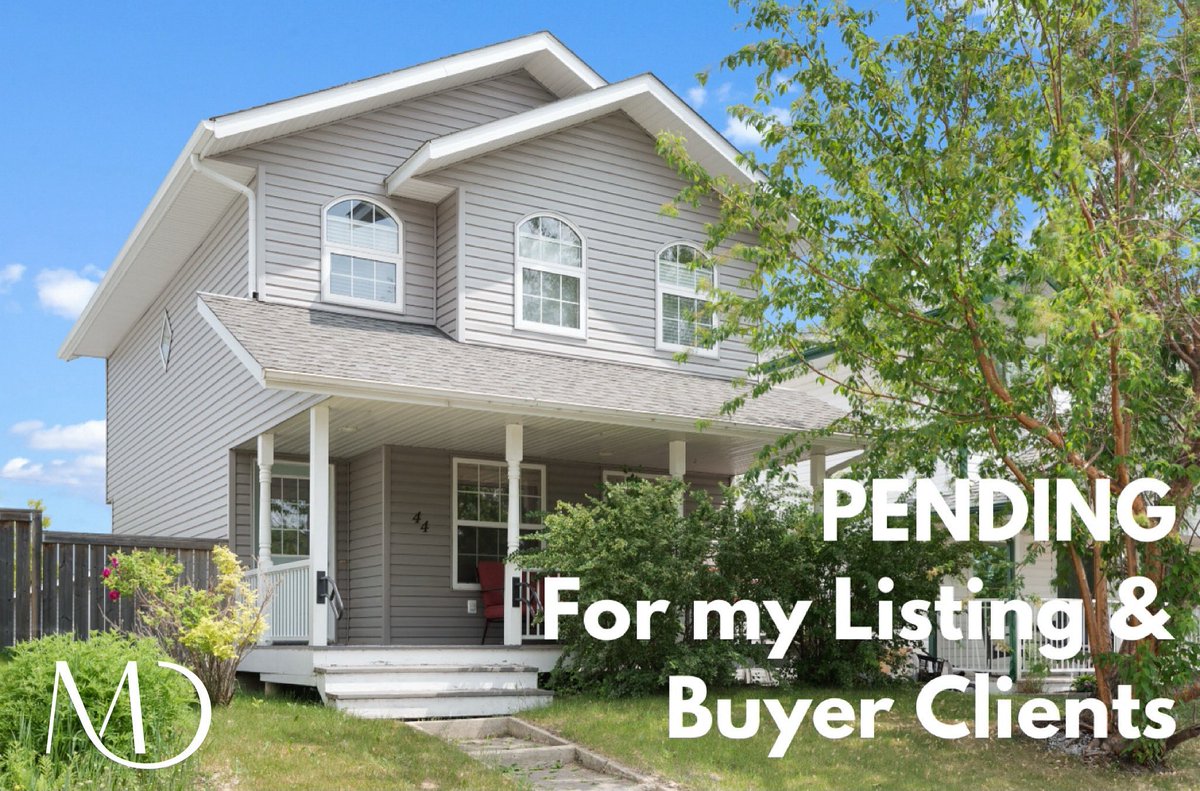 MelDelaronde's tweet image. 𝗣𝗘𝗡𝗗𝗜𝗡𝗚 𝗳𝗼𝗿 𝗺𝘆 𝗟𝗶𝘀𝘁𝗶𝗻𝗴 &amp;amp; 𝗕𝘂𝘆𝗲𝗿 𝗖𝗹𝗶𝗲𝗻𝘁𝘀! 🙌

Congratulations to BOTH my Listing &amp;amp; Buyer Clients on the conditional sale of your home in Lacombe! 🏡

#pending #realestate #reddeer #listingagent #buyersagent #century21maximum #meldelsells