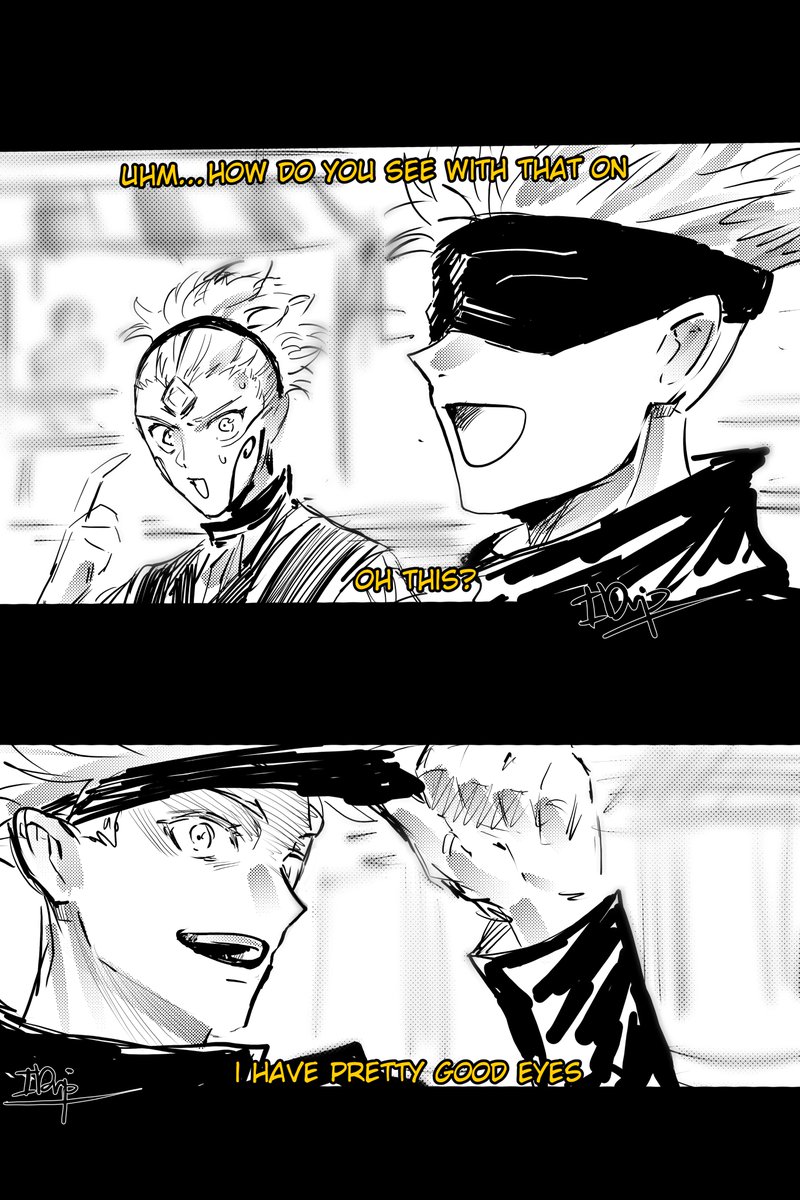 Drip_C0's tweet image. what if interaction 

#JujutsuKaisen #jjk #JujutsuKaisenModulo #modulo #Maru #GojoSatoru