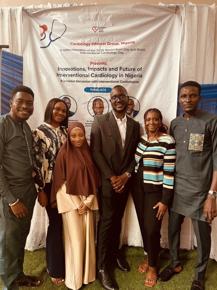 cardioIGnigeria's tweet photo. ✨ History made! Our 1st-ever hybrid meeting &amp; panel discussion by CIGN was a success 🎉 

Discussions on the future of Interventional Cardiology + networking made it impactful. 💙 The journey has just begun and it looks bright! 🚀

#CIGN #WorldHeartDay #Cardiology https://t.co/5WPIUycSXO