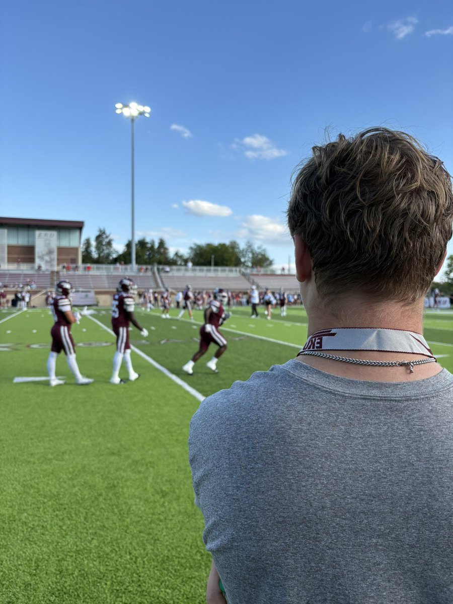 max_warner9's tweet image. Had a great visit at Eastern Kentucky this weekend. Really loved the atmosphere. Thank you for the invite!

@Maxwe11EKU @CoachRav @EKUWWells @jaxegan_eku @VisionQb