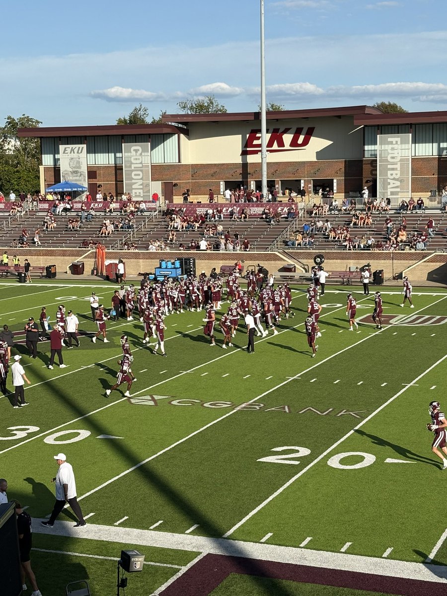 max_warner9's tweet image. Had a great visit at Eastern Kentucky this weekend. Really loved the atmosphere. Thank you for the invite!

@Maxwe11EKU @CoachRav @EKUWWells @jaxegan_eku @VisionQb
