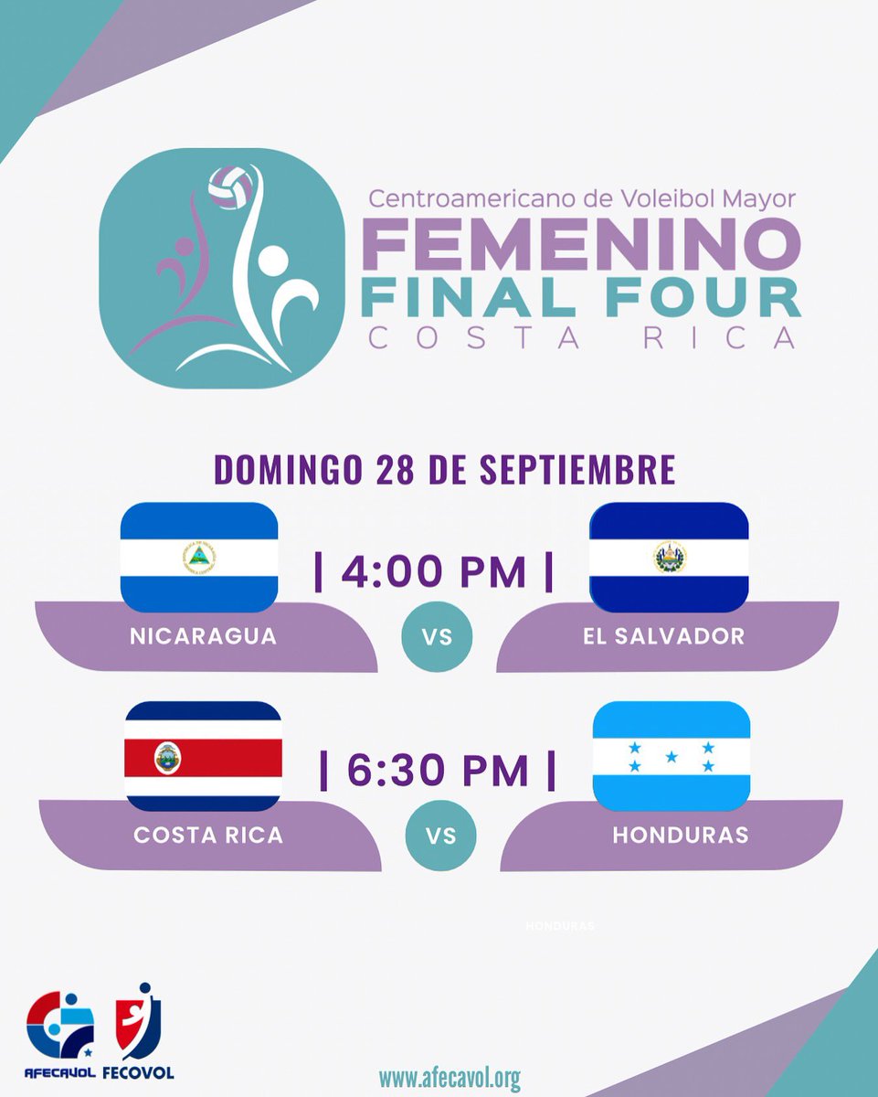 II Final Four Femenino de AFECAVOL 🏐

🏐Juegos día #3

📆 28 Septiembre 2025
📍Polideportivo de San Francisco de Dos Ríos 🇨🇷
📺 YouTube  Federación Costarricense de Voleibol-FECOVOL / fecovol_cr

#afecavol #voleibolcentroamerica #voleibolcentroamericano #voleibol