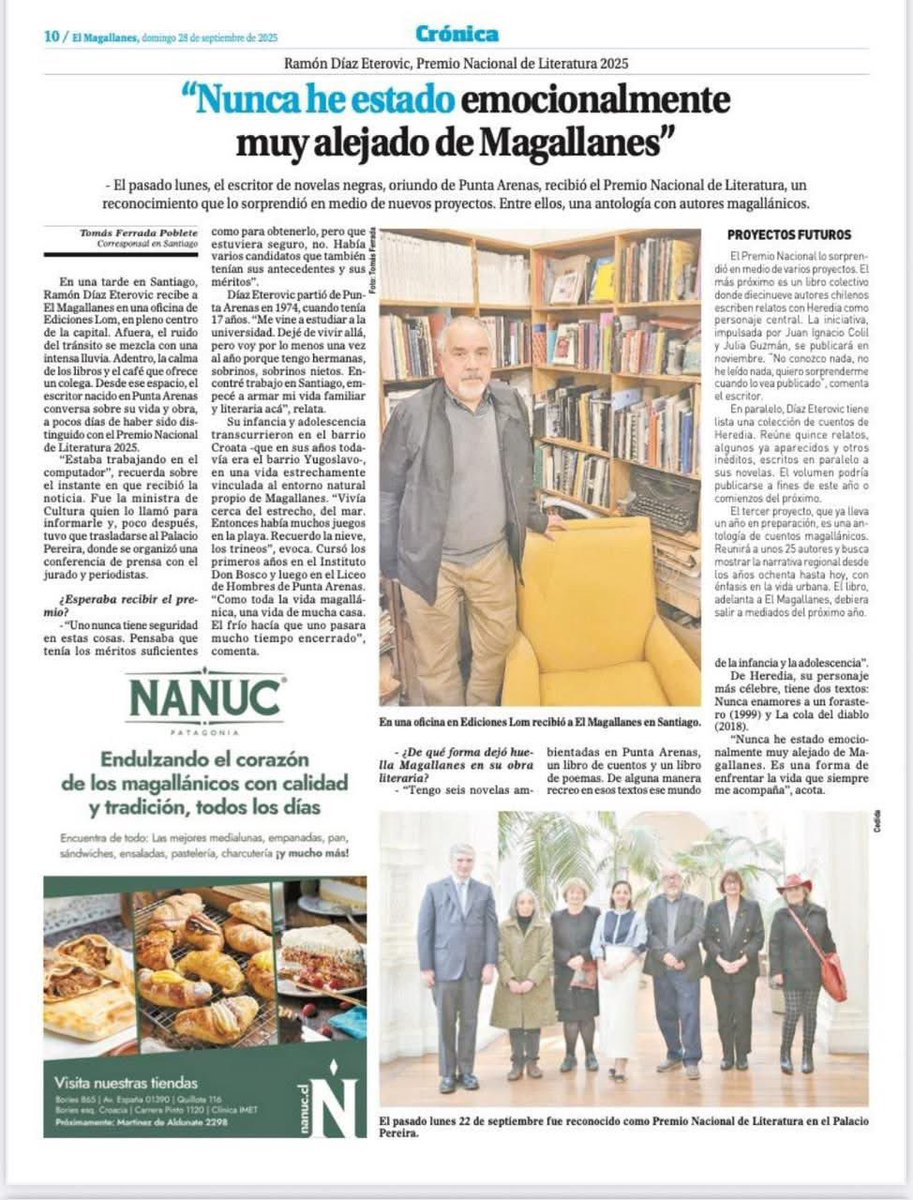 xicortes's tweet image. Tan feliz con el premio del Escriba!

@PrensaAustral 

#DíazEterovic
#Heredia
#Simenon
#Escriba 
#PremioNacional
#Literatura
#LOMEditores