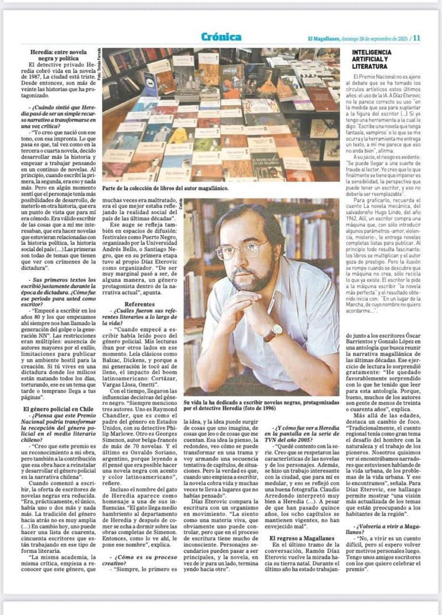 xicortes's tweet image. Tan feliz con el premio del Escriba!

@PrensaAustral 

#DíazEterovic
#Heredia
#Simenon
#Escriba 
#PremioNacional
#Literatura
#LOMEditores