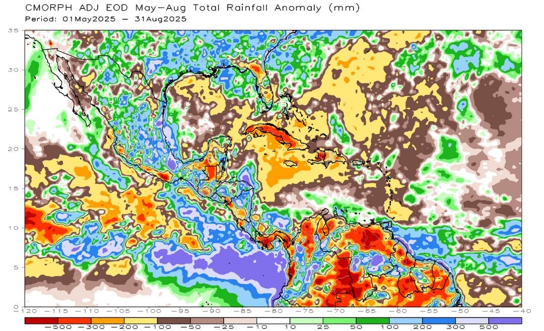RudyMeteo's tweet photo. Après un été assez sec sur l'ensemble du territoire national #PTC9 ( #TD9) contribué à améliorer le déficit pluviométrique mais a quel prix ? #Haïti #inondations #PTC9 https://t.co/PLLvLXGjhK