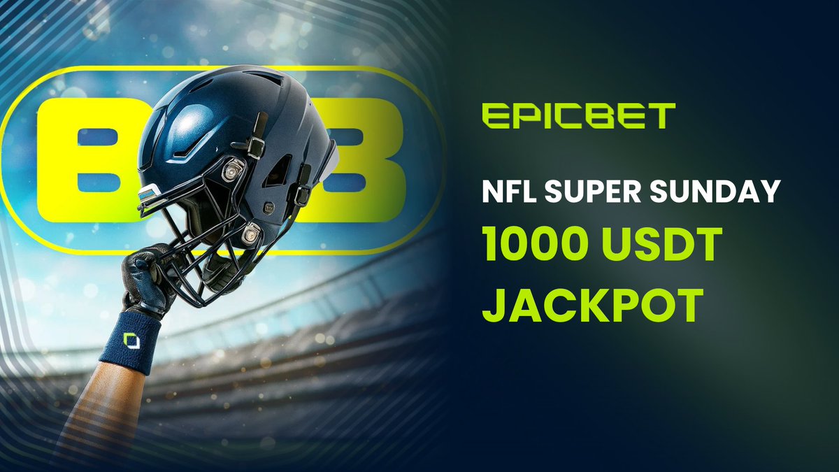 Sunday NFL 1000 USDT raffle. Be in 👉 go.epicbet.com/NFLSUPERX