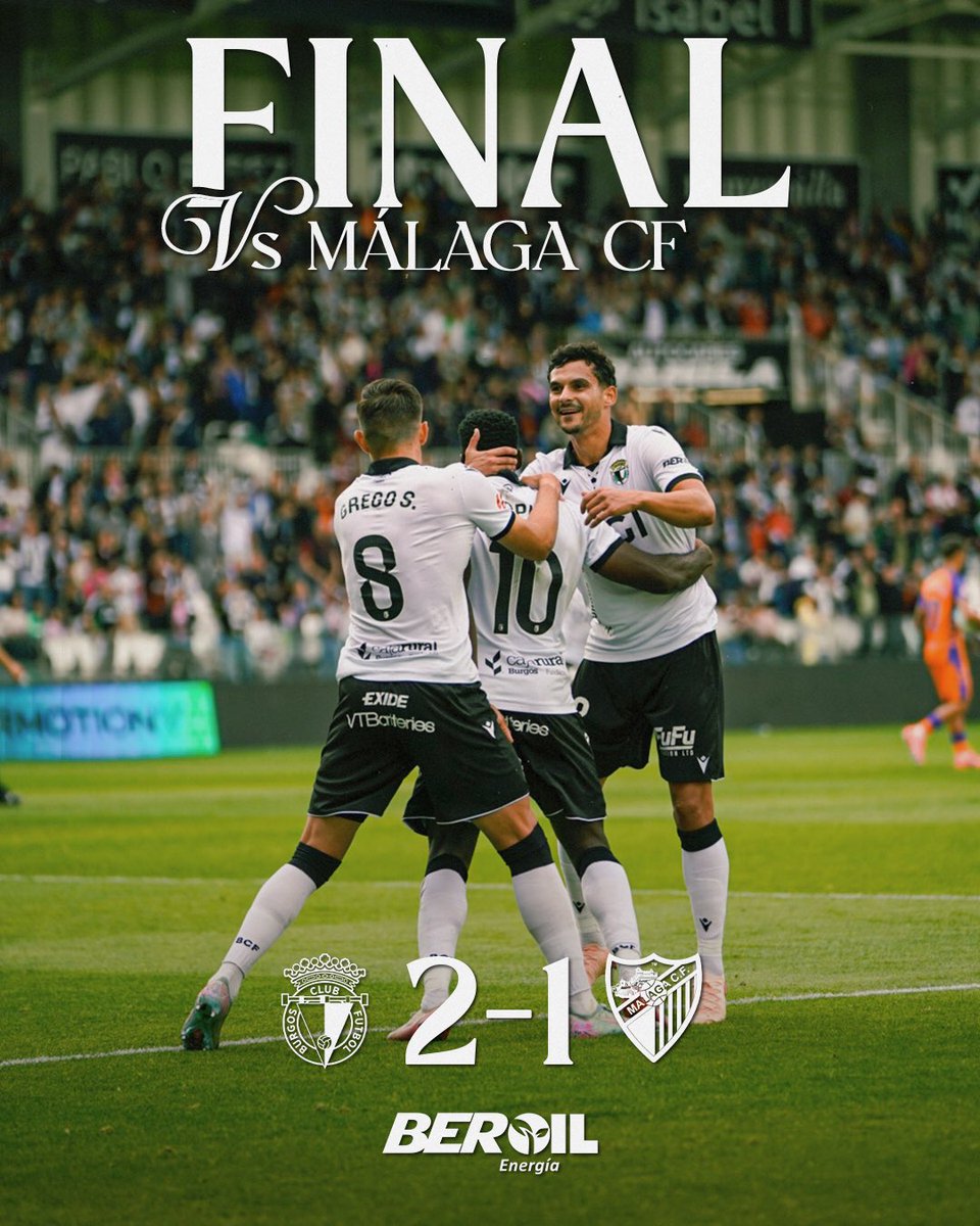 2️⃣-1️⃣ | ⏱ 94’ | FINAAAAAAAAAAAAL EN EL PLANTÍO 🤍🖤

¡Otros 3 puntazos en casa! 🗣️

#BurgosCFMálaga
#BurgosCF