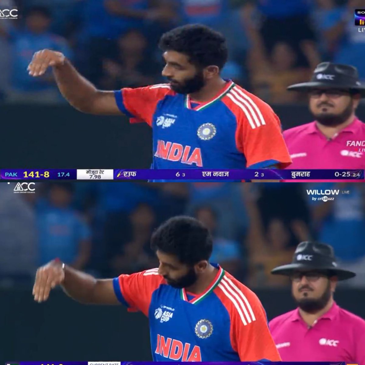 Bumrah literally done this in front of Haris Rauf 😂He ate it🔥🔥🔥 

#indvspak2025 #AsiaCupFinal