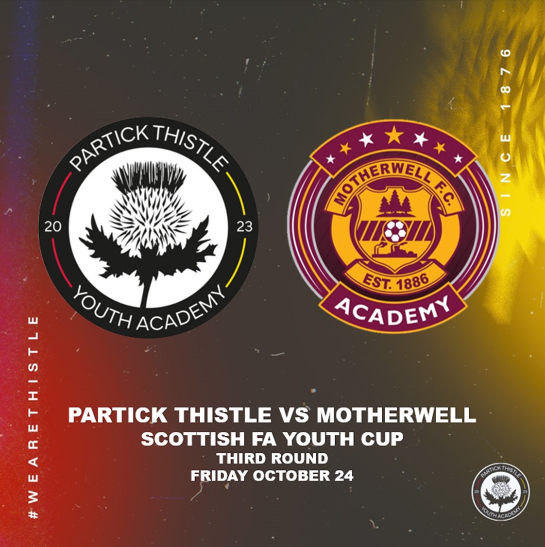 On Friday, the draw was made at Hampden Park for the Third round of the Scottish FA Youth Cup

Our u18s will play Motherwell on Friday, October 26 at Petershill! 🔴🟡
#YoungJags