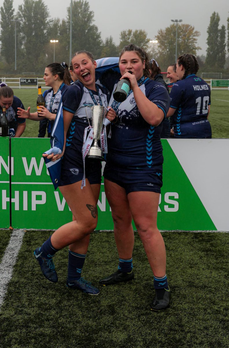 😁 Your Rovers Women captain with the Playoff Final Player of the Match. 

🤝 Both sponsored by Bright Sparks Child Care. 

📸 Steve Biltcliffe Photography 

#UTR | #BackTheRovers