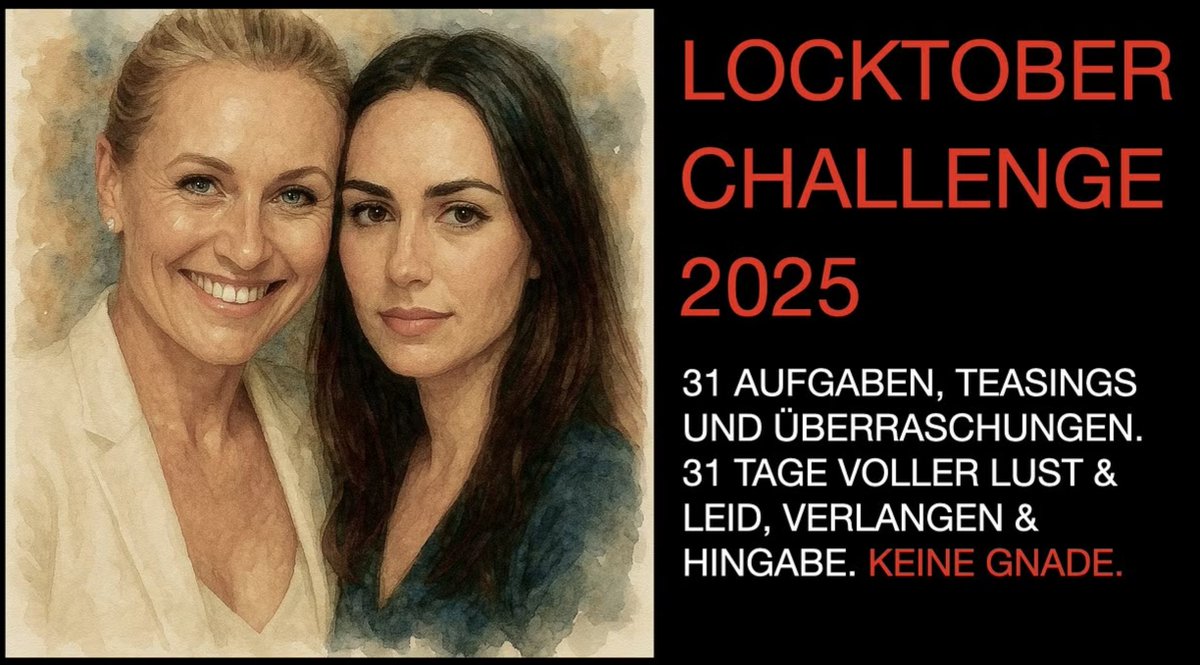 🇩🇪Der Locktober 2025 steht an, Sub. Genieße die letzten Tage in Freiheit. Oder bist du bereits verschlossen? Infos zur Locktober Challenge: lady-sas.com/locktober-chal…