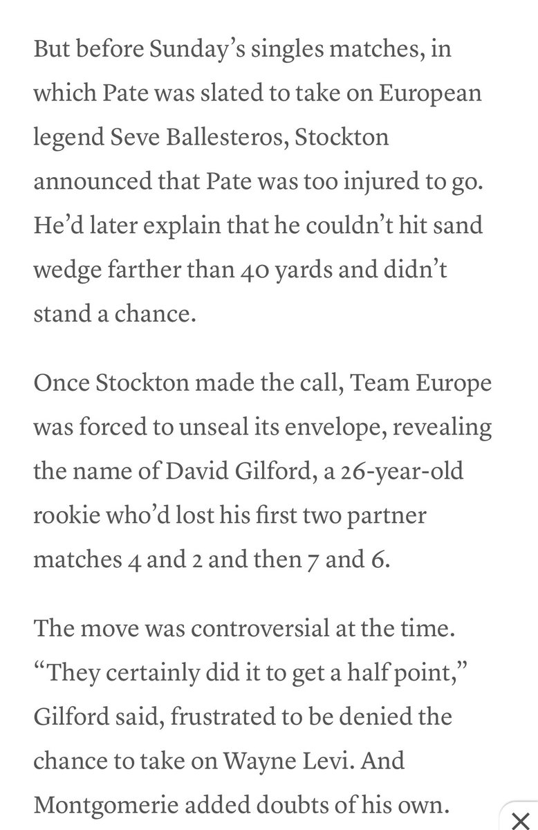 A little history lesson for you American fans: You guys have actually used this rule to your advantage before in a Ryder Cup where it actually mattered. The final score of the 1991 Ryder Cup was 14.5-13.5 US. If Europe had gotten the full point, then they would’ve retained the